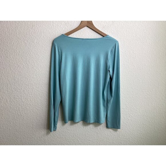 Eileen Fisher Women’s Shirt Top – Size Medium – Teal - Picture 6 of 7
